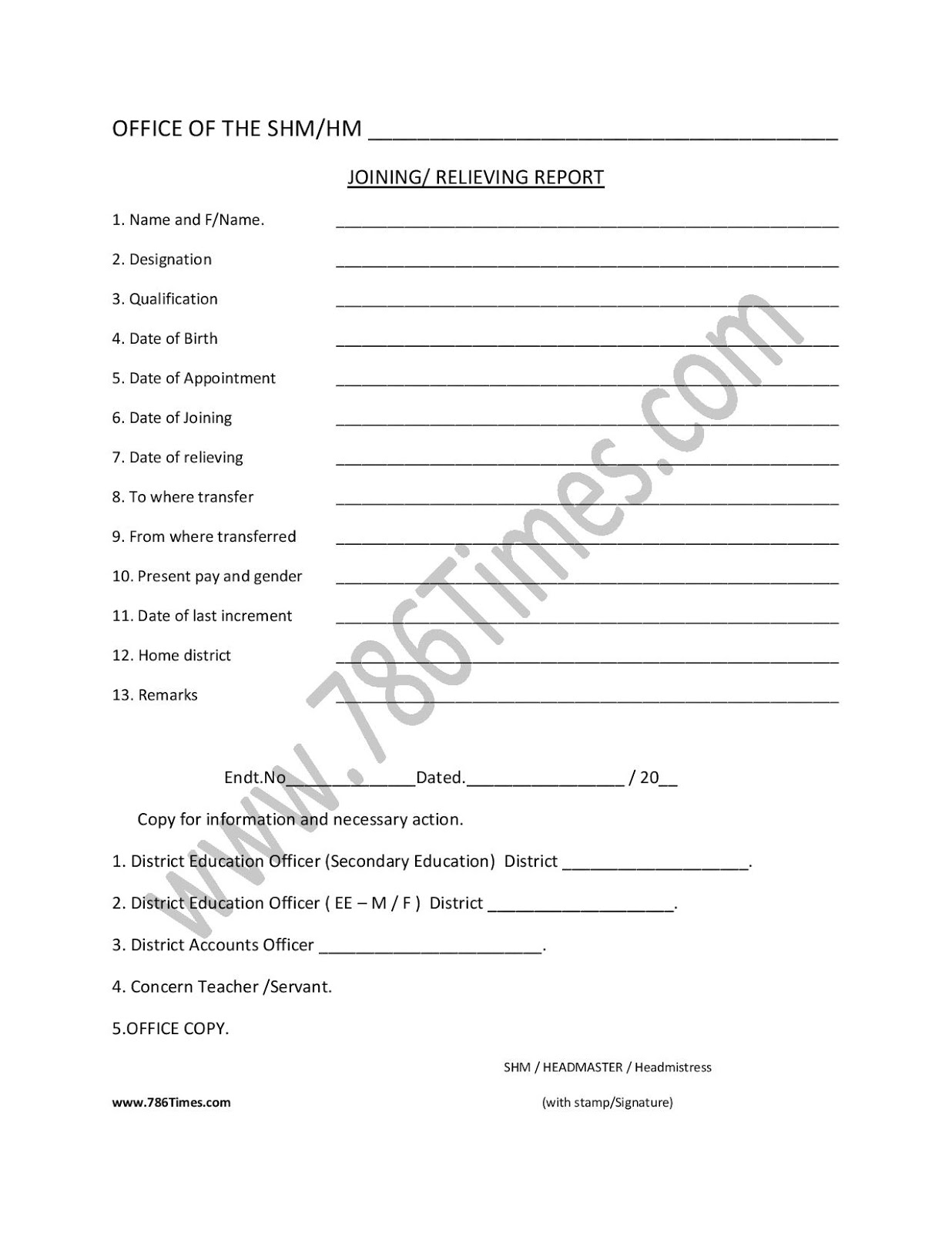 joining report Scribd india