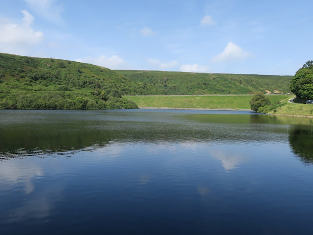 Reservoir at Castle Carr, Calderdale, West Yorkshire. 5th August 2021