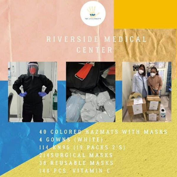 The Amlig Project, Batch 2007, Trinity Christian School, fund raising, Bacolod City, Christian school, Christian values, healthcare workers, medical frontliners, Covid-19, Covid-19 warriors, PPE, N95 face mask, surgical mask, alcohol, doctors, nurses, bayanihan, Negros Occidental, alumni, Trinity Christian School alumni, Riverside Medical Center
