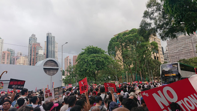 protest over Hong Kong's proposed extradition bill