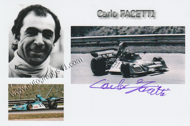 AutographsF1 Carlo FACETTI