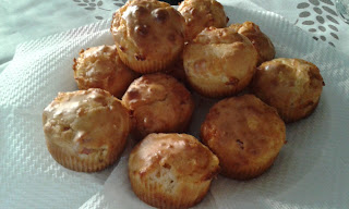 muffin con funghi e pancetta