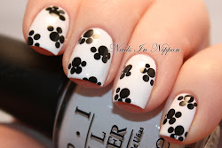 paw prints nails acrylic nail panda paint done paws easy nippon