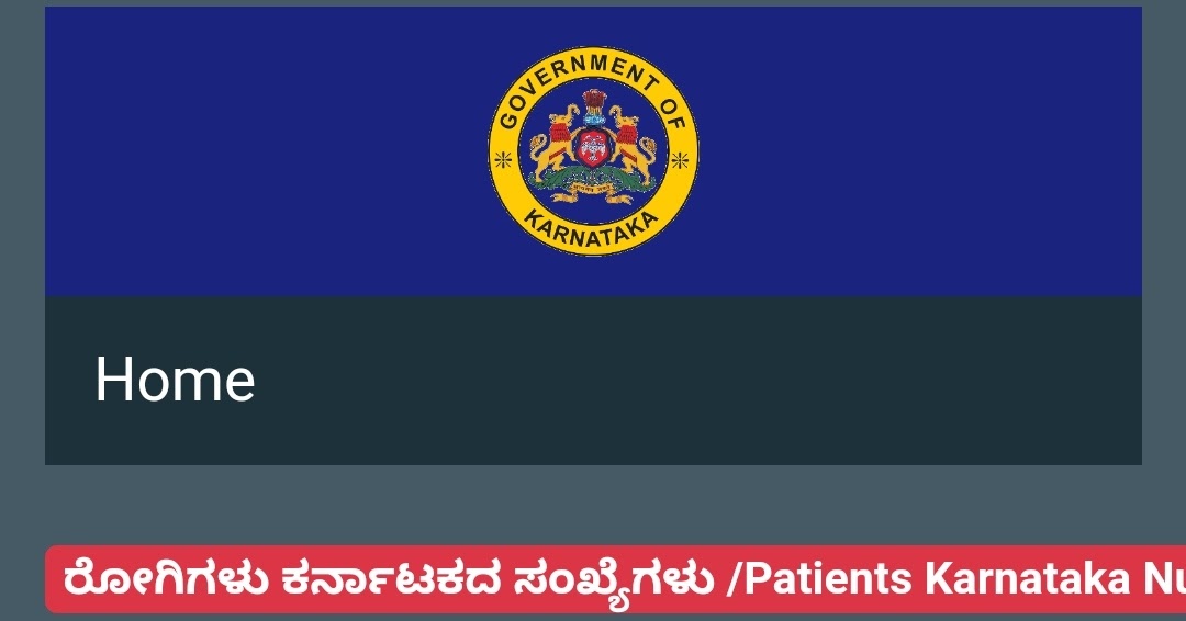 Karnataka governmentauthorized dashboard for information on COVID19