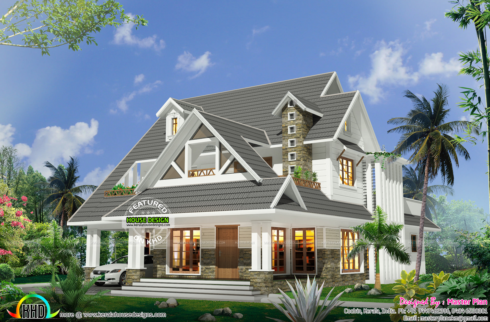 Mix traditional modern mix European look home - Kerala Home Design and  Floor Plans - 9K+ Dream Houses