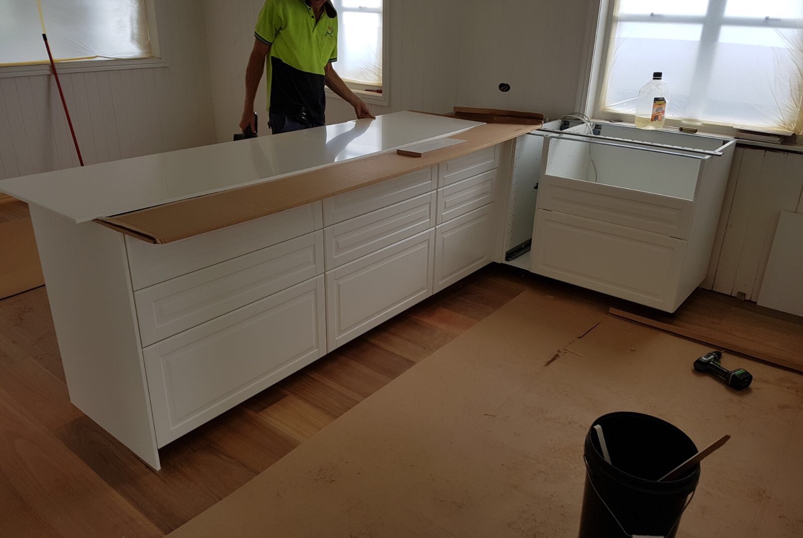 West End renovation Weeks 17 & 18 Floorboards! Kitchen!!