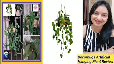 decorbugs artificial hanging plant amazon review, artificial hanging plant amazon, artificial plant with pot