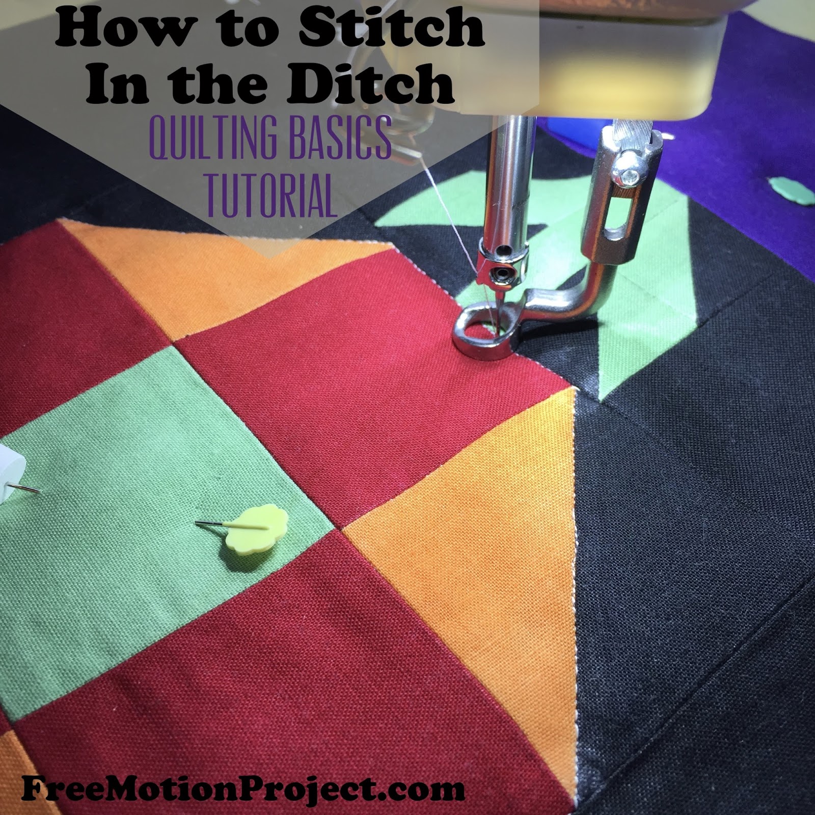 the free motion quilting project quilting basics 6 stitching in the ditch the free motion quilting project quilting basics 6 stitching in the ditch