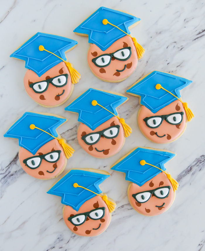 One Smart Cookie Graduation Cookies ♥ bakeat350.net