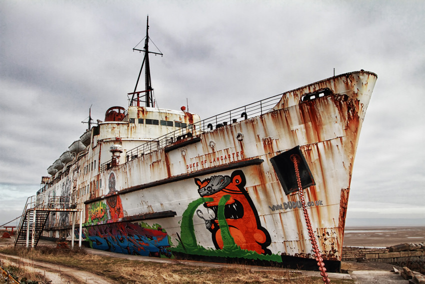 Deserted Places The Abandoned Duke Of Lancaster Ship In Wales