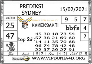 Prediksi Togel SYDNEY DUNIA4D 15 FEBRUARI 2021 Prediksi Togel SYDNEY DUNIA4D 15 FEBRUARI 2021