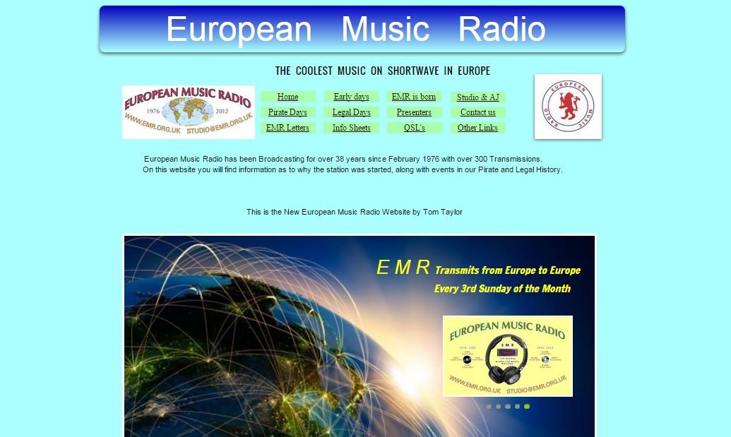 Shortwave DX blog European Music Radio new website