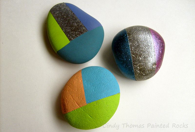 Acrylic Glitter Paint Rock Pebble Painting Coloring