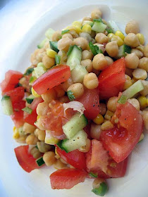 Chickpea and Tomato Salad with Chat Masala