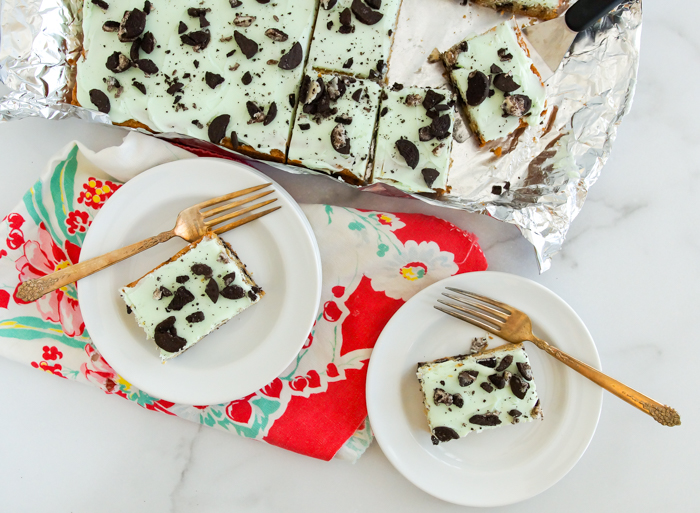 OREO Shamrock McFlurry®-Inspired Cookie Bars recipe