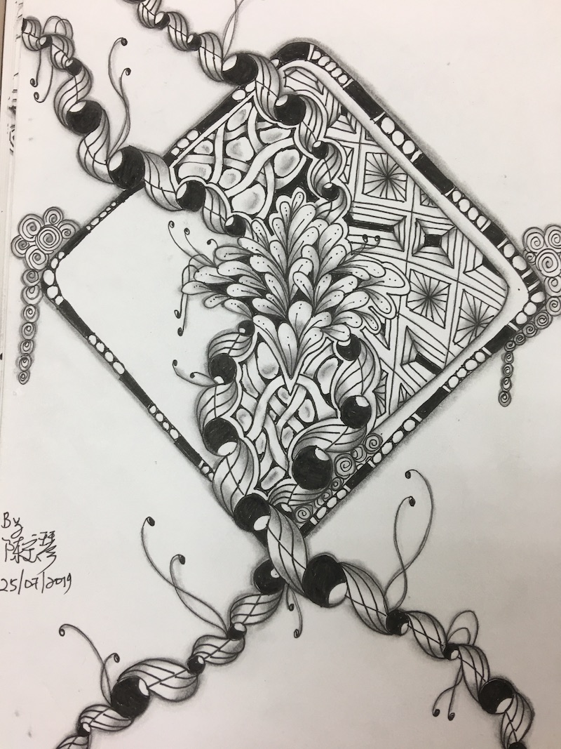 A Faithful Attempt Black White Doodle Design