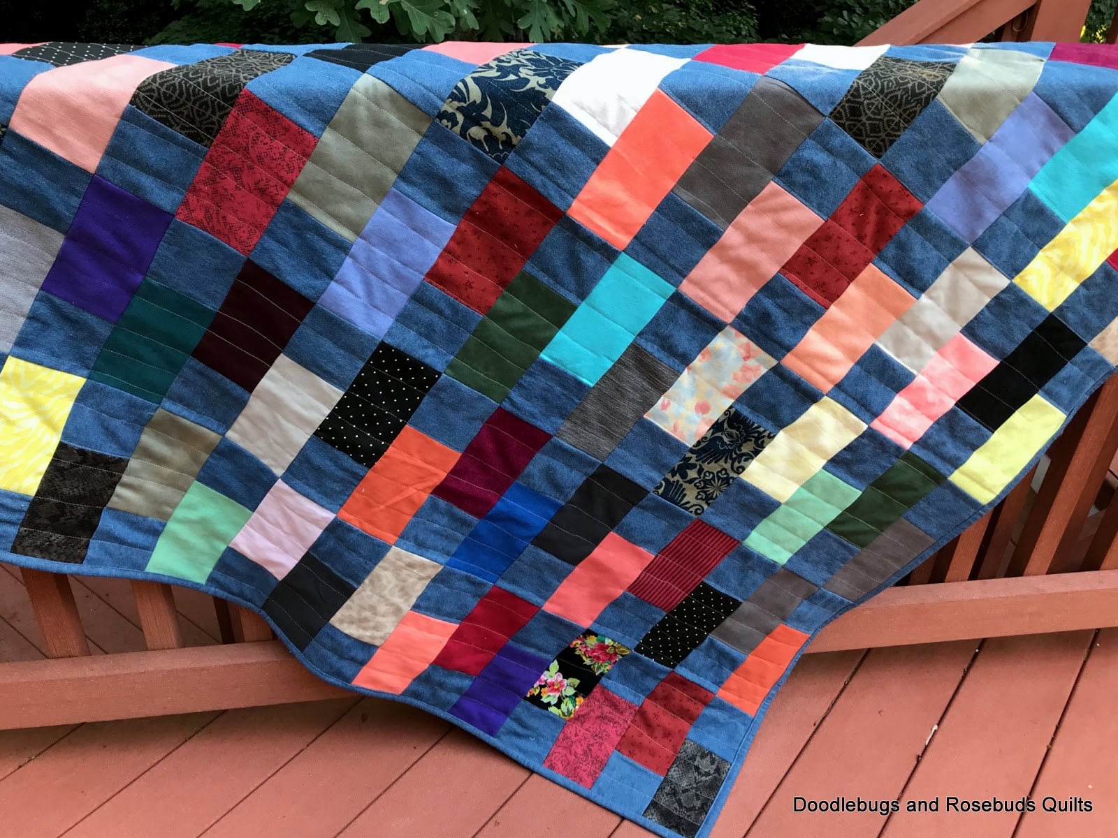 Doodlebugs and Rosebuds Quilts Utilitarian Quilt Finish