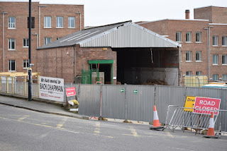 Demolition of the timber yard on Ford Street in front of Maling Court