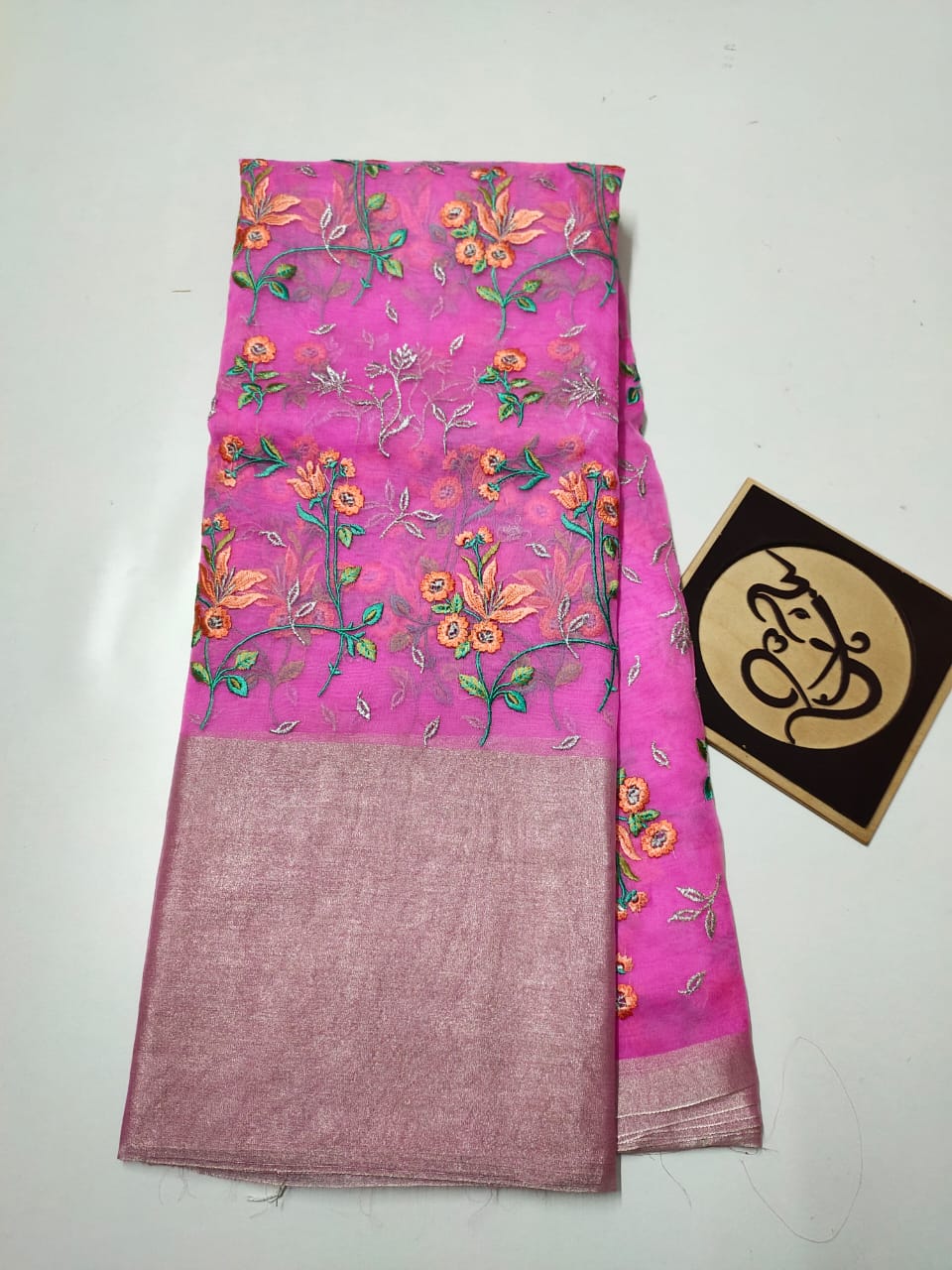 Kora sarees with thread work