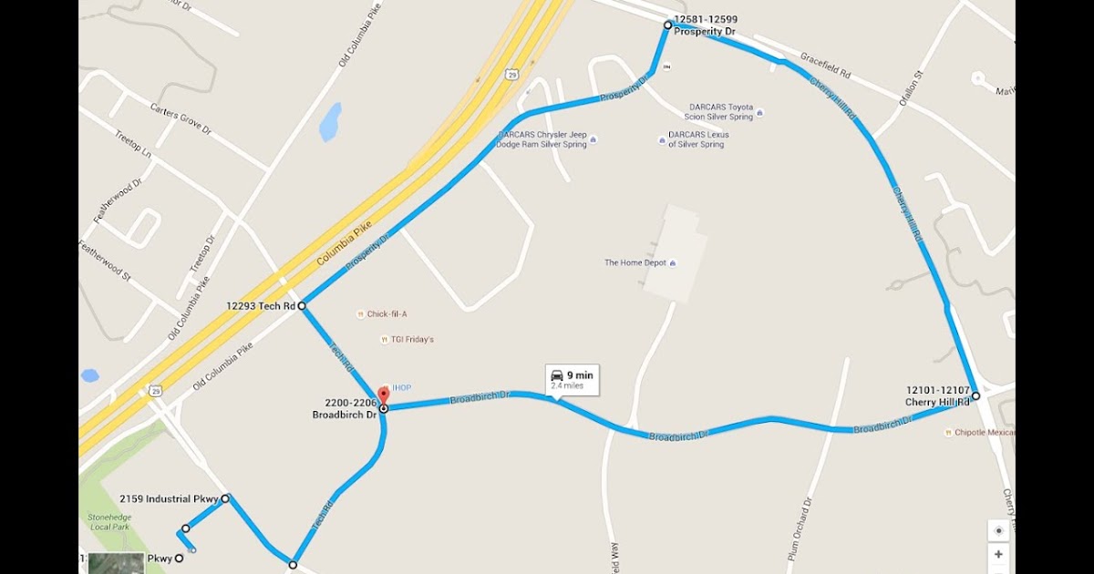 What is a driving route?