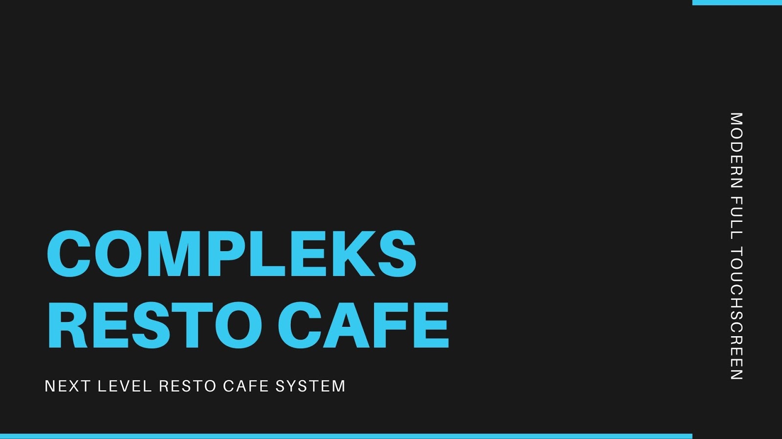 RESTORAN SOFTWARE PRORGAM MESIN KASIR RESTORAN CAFE KULINER