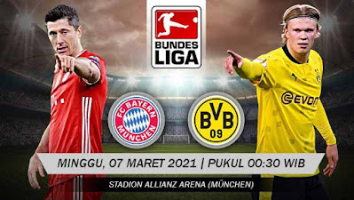 Prediksi Bundesliga Bayern Munchen vs Borussia Dortmund 07 Maret 2021