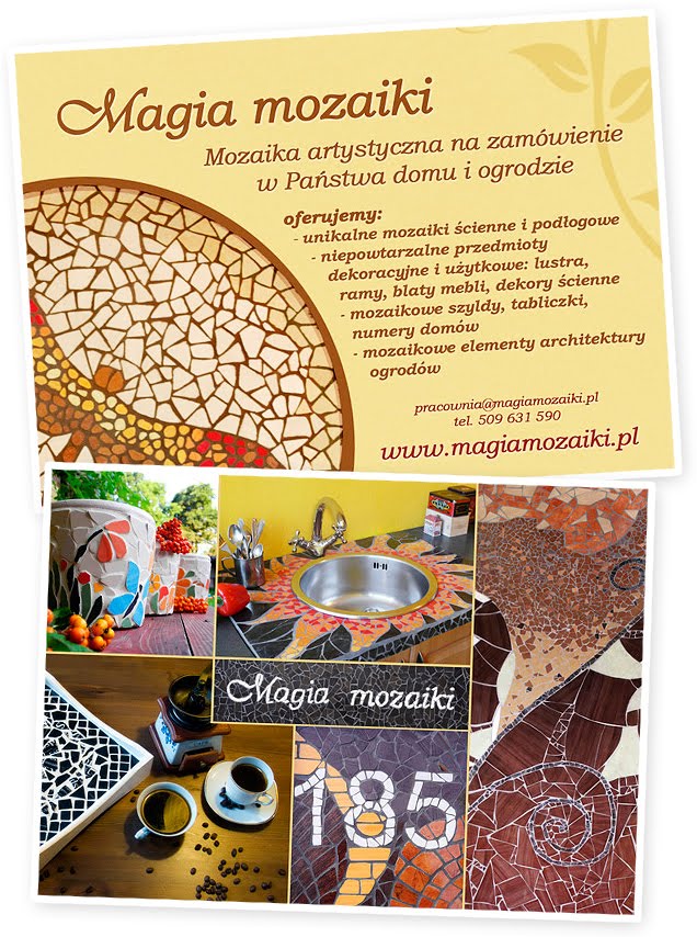 www.magiamozaiki.pl - mozaika artystyczna na zamówienie - ulotka
