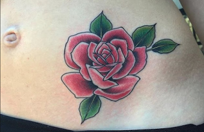 Roses are the foremost common flower design for tattoos, symbolizing love
