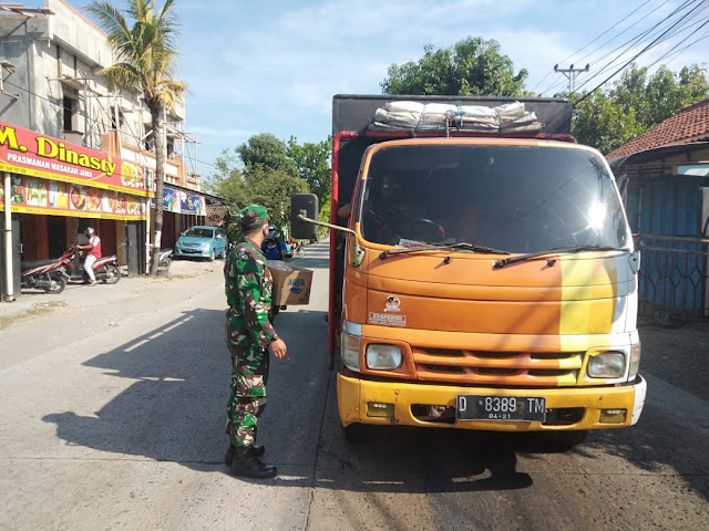 Patroli Cipta Kondisi Koramil Gondang Bersama Polsek, Giatkan Himbauan serta penegakan disiplin protokol kesehatan