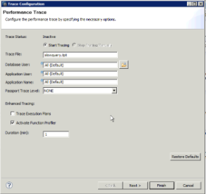 How to use HDBAdmin to analyze performance traces in SAP HANA