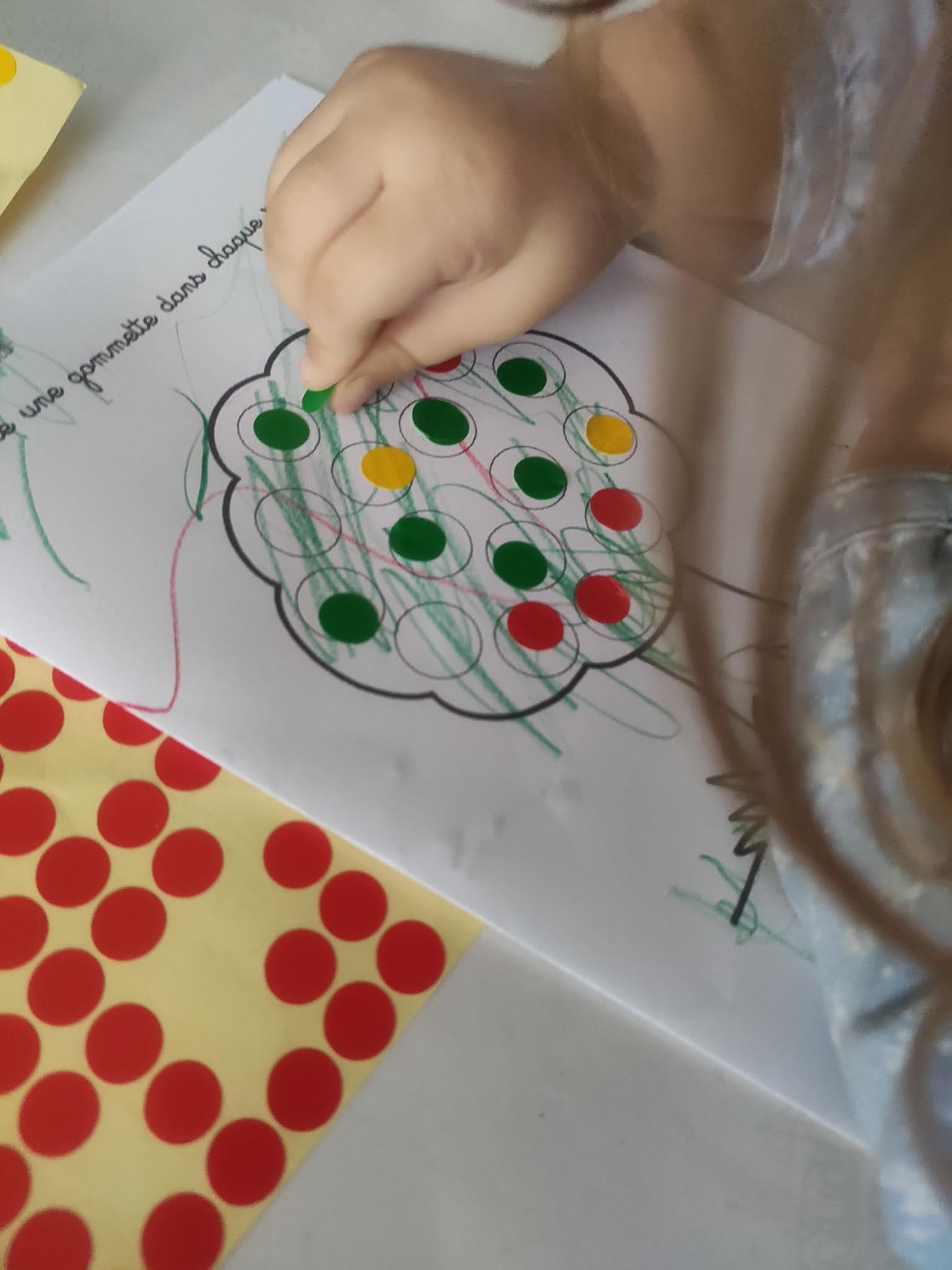 Gommettes en maternelle Activités et fiches TPS et PS