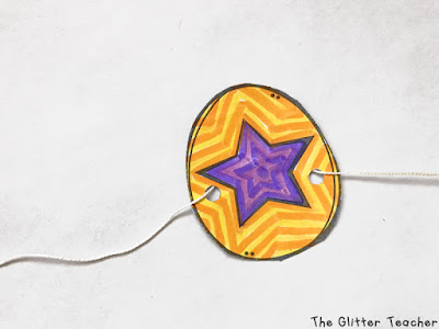 Recortables y banderines de pascua para decorar y colgar en el aula de inglés de educación infantil y primaria