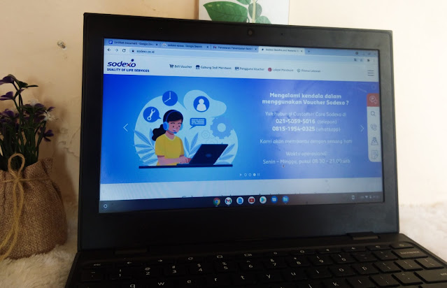 tampilan website sodexo yang memudahkan pelanggan perusahaan merchant