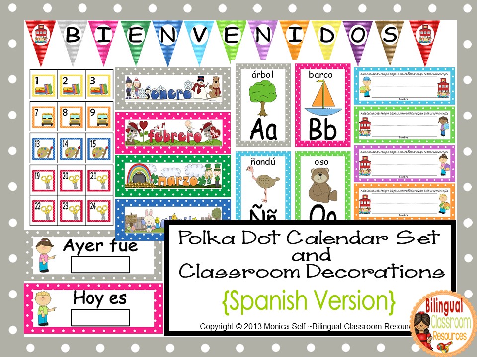 Bilingual Classroom Resources Classroom Decor In Spanish