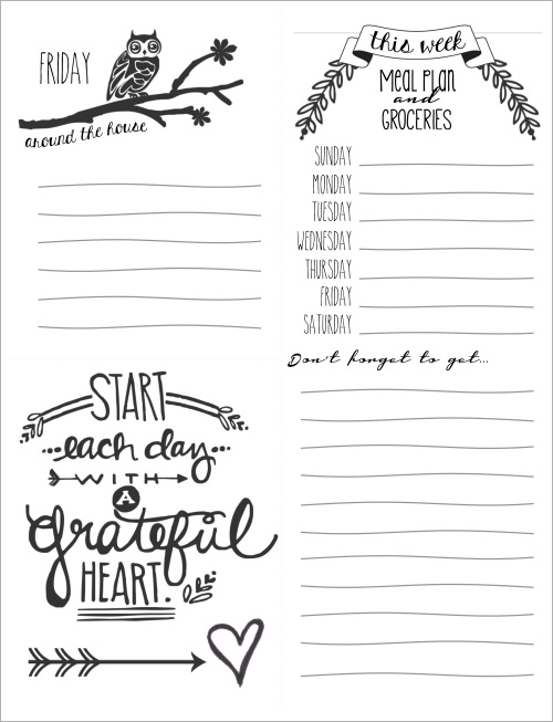 My Owl Barn: Printable Daily Checklist