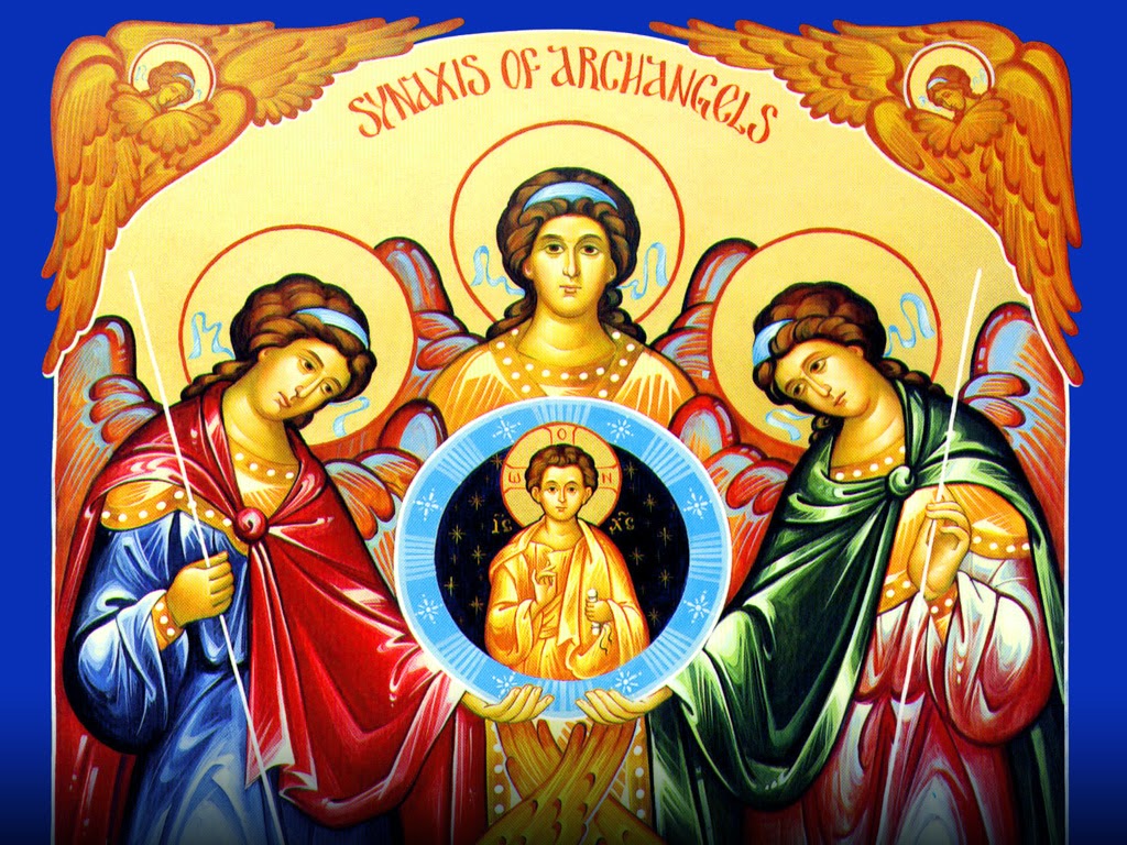 Holy Mass images... ARCHANGELS St. Michael, St. Gabriel and St. Raphael