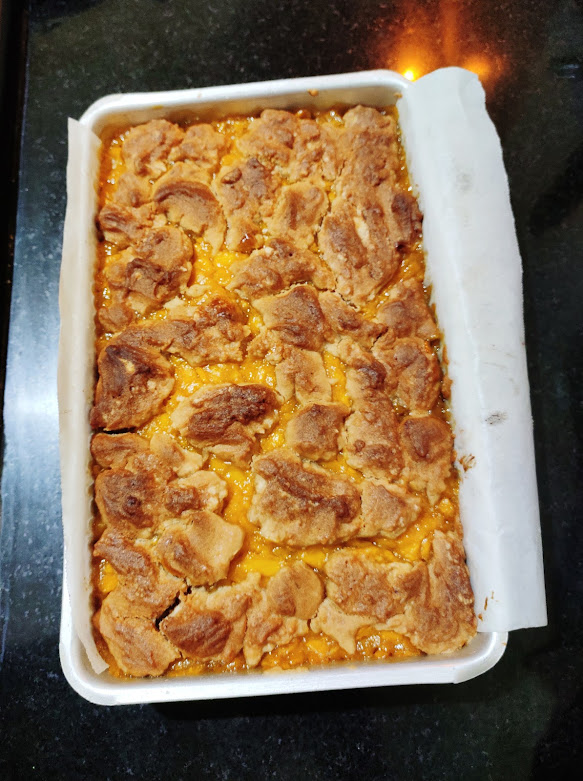 Sandwiched Mango Cobbler