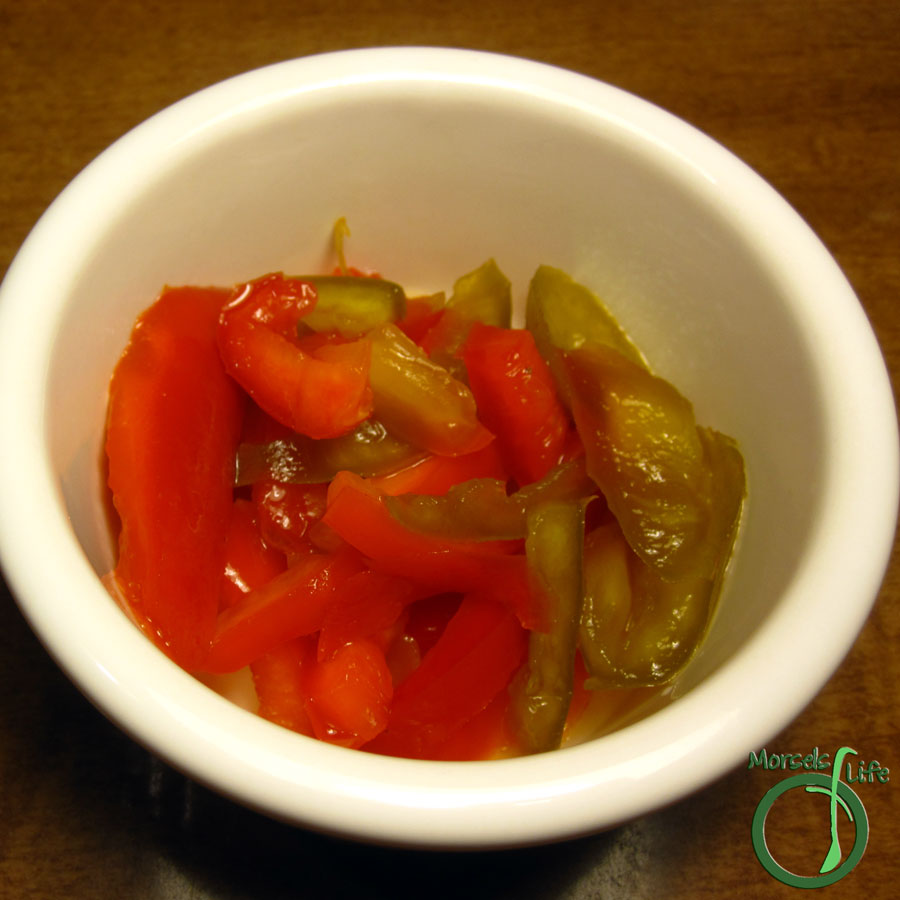 Morsels of Life - Sweet Pickled Peppers - Easily add flavor to sandwiches, pizza, omelets, pastas, or even salads with these super simple refrigerator pickled sweet peppers.