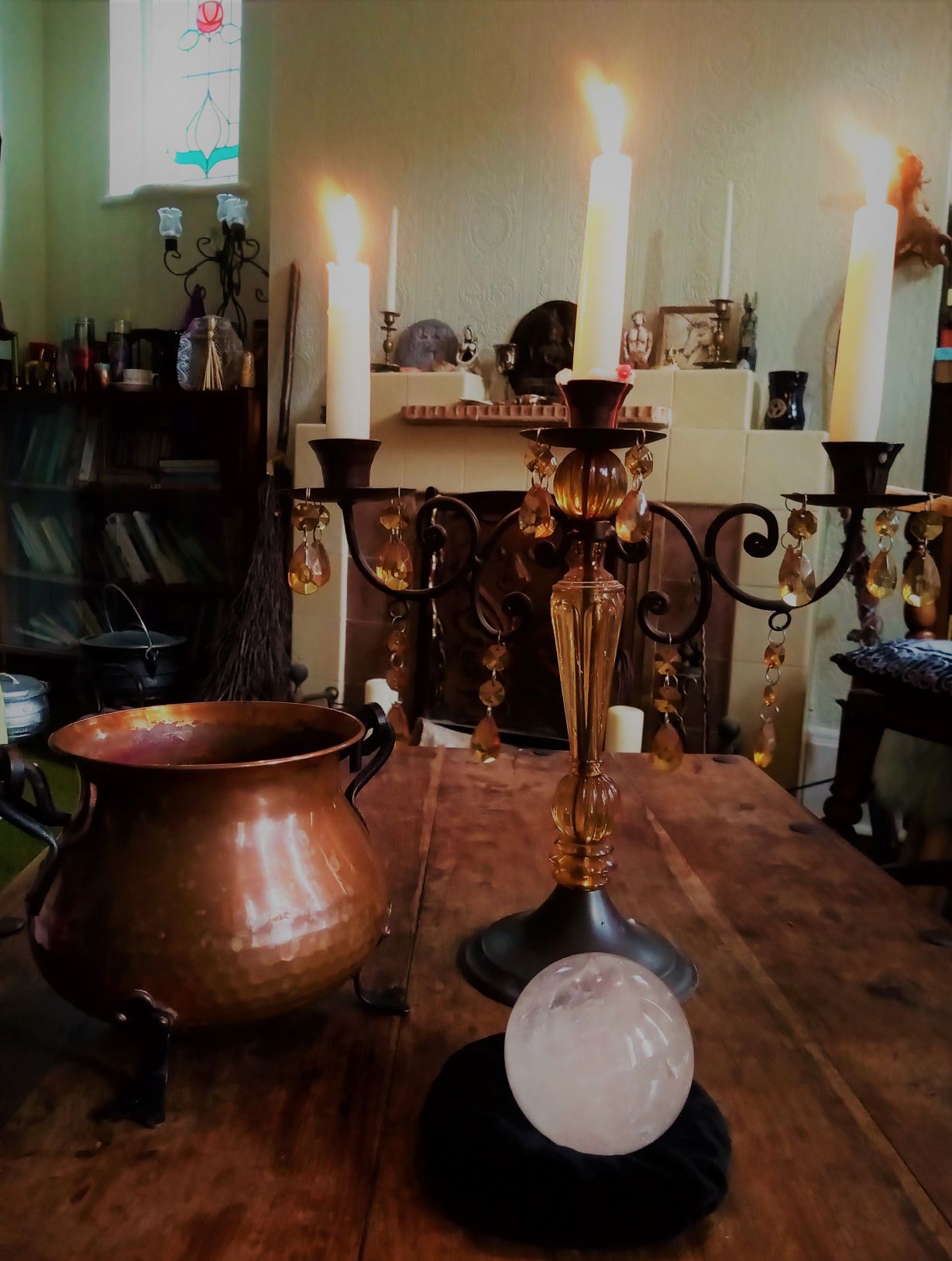 A bad witch's blog Witch Room Tales Candles, Cauldron & Crystal Ball