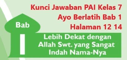 Kunci Jawaban Pai Kelas 7 Ayo Berlatih Bab 1 Halaman 12 14 Uraian Wali Kelas Sd