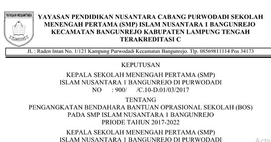 Contoh Sk Komite Sekolah Tk Guru Paud