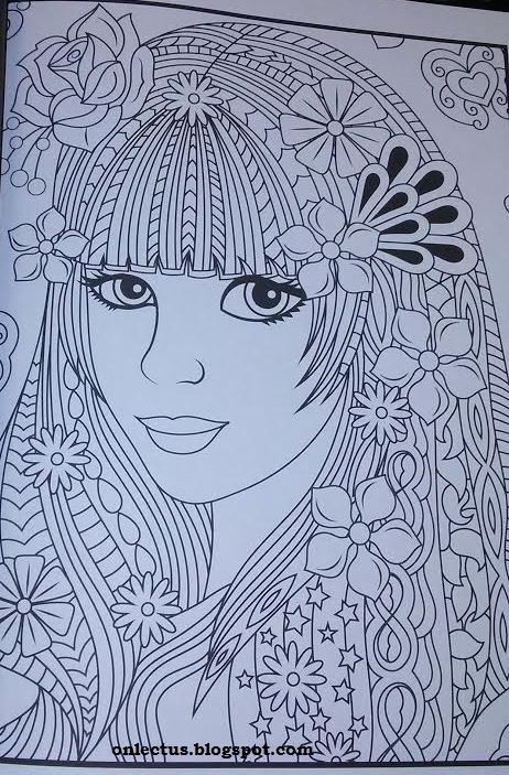 Lectus: Coloring Book: Flower Girls by Jade Summer