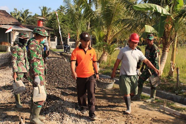 Terus berlanjut, Dukungan Polres Klaten di TMMD Kodim Klaten 