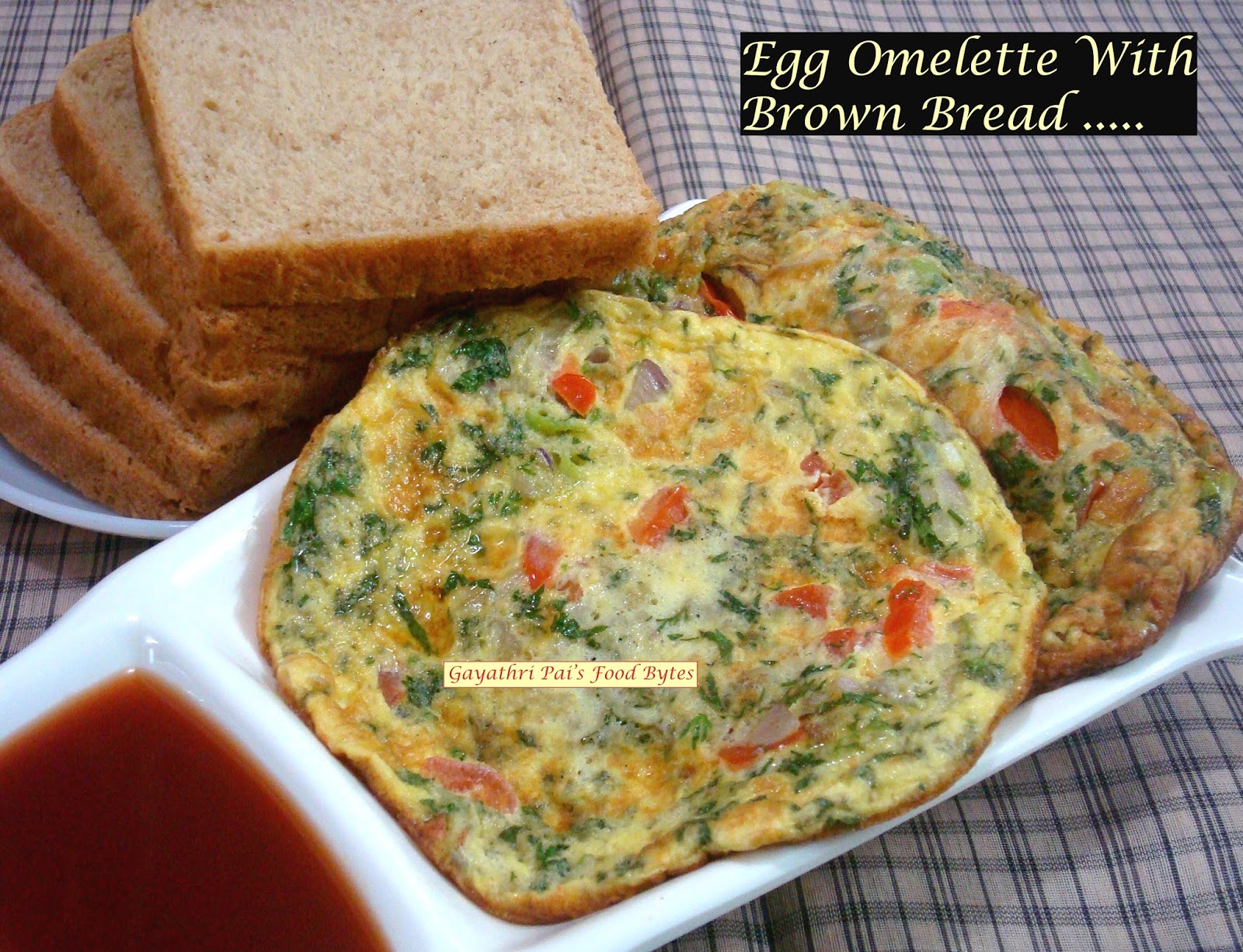 Gayathri Pai's Food Bytes: Fluffy Egg Omelette.