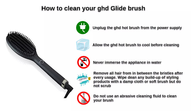 How to clean your ghd Glide brush