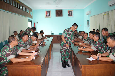 KODIM 0725/SRAGEN MEBERIKAN SOSIALISASI TENTANG OPEN CAMERA KEPADA  BABINSA
