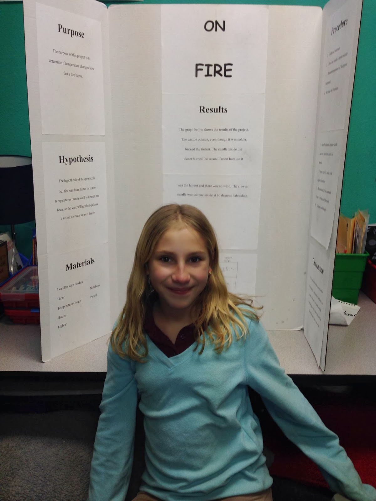 Cold Fire Science Fair Ms. Seeley's Fourth Grade: Science Fair 2014