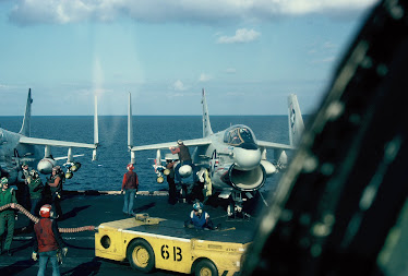View from cockpit of AE6-B