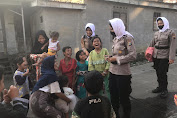 Pasca Aksi Unras Yang Berujung Anarkis, Ini Yang Dilakukan Para Polwan Kepada Kaum Ibu Dan Anak Di Desa Mompang Julu