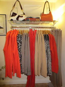 orange & leopard print look sharp for Autumn